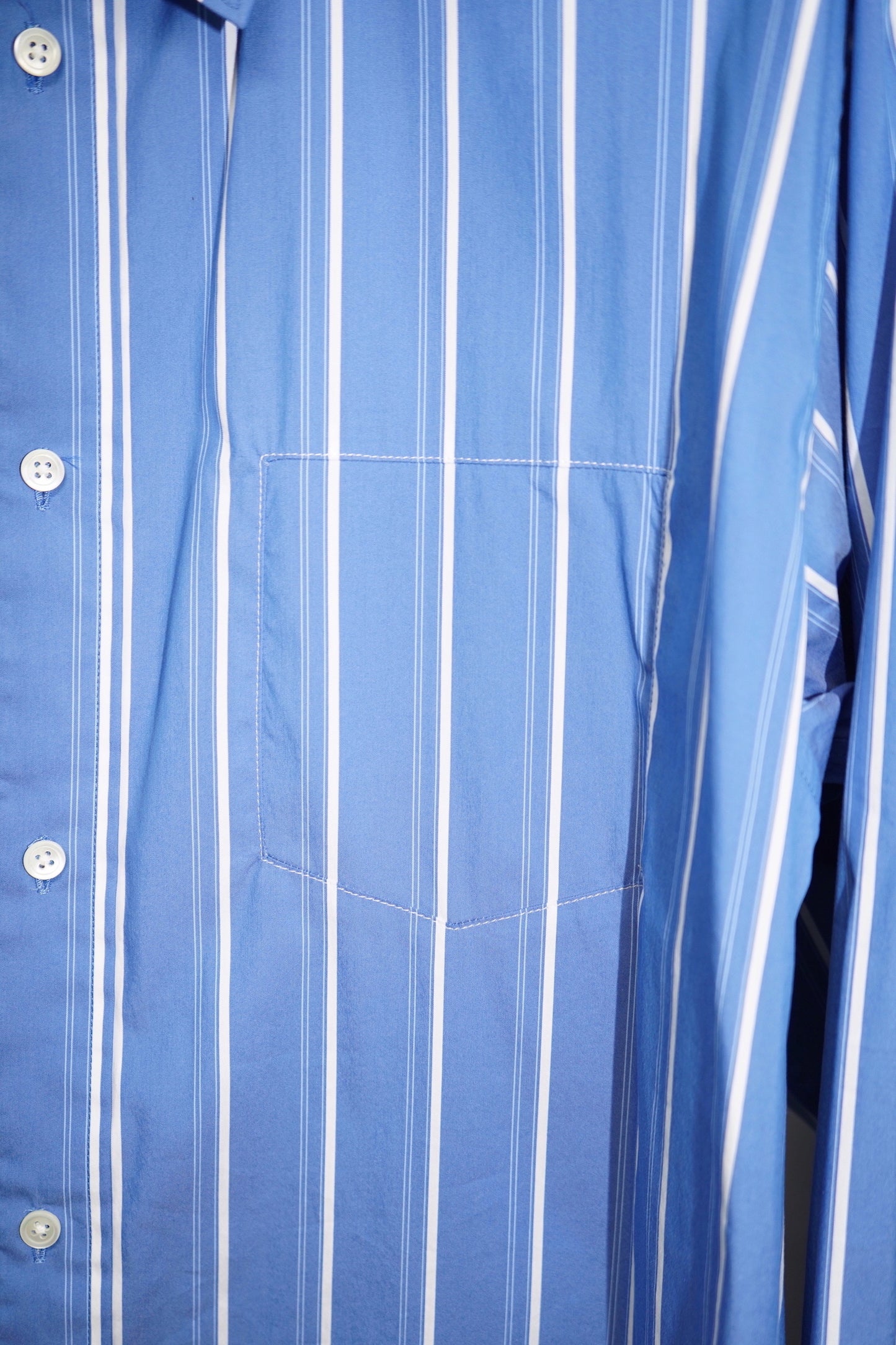 THICK STITCH SHIRT / BLUE STRIPE