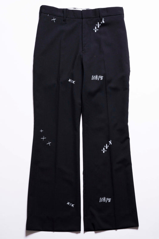 FLARE TROUSERS / BLACK